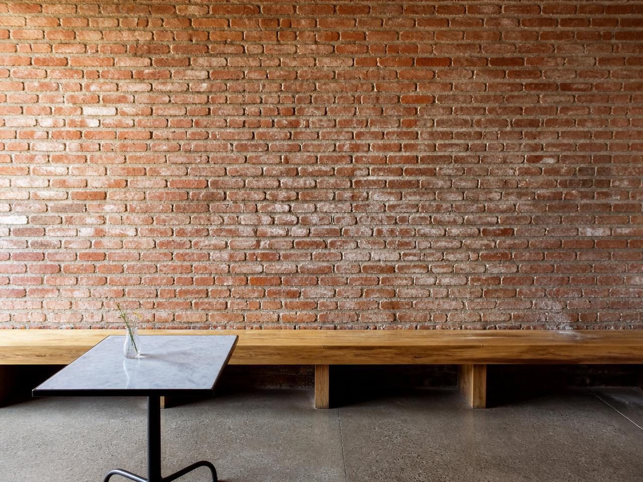 Cafe Brick Wall