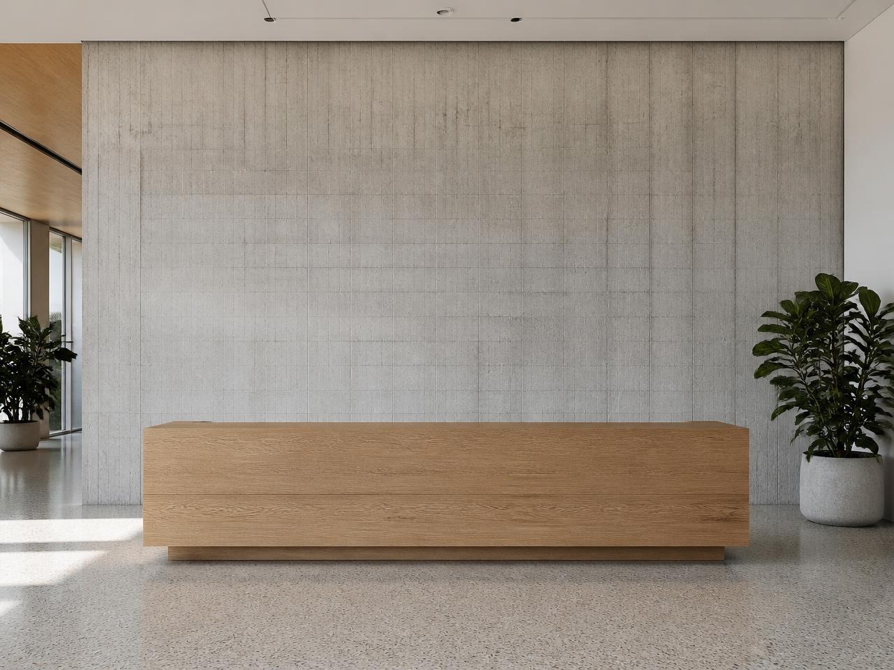 Concrete Reception Wall